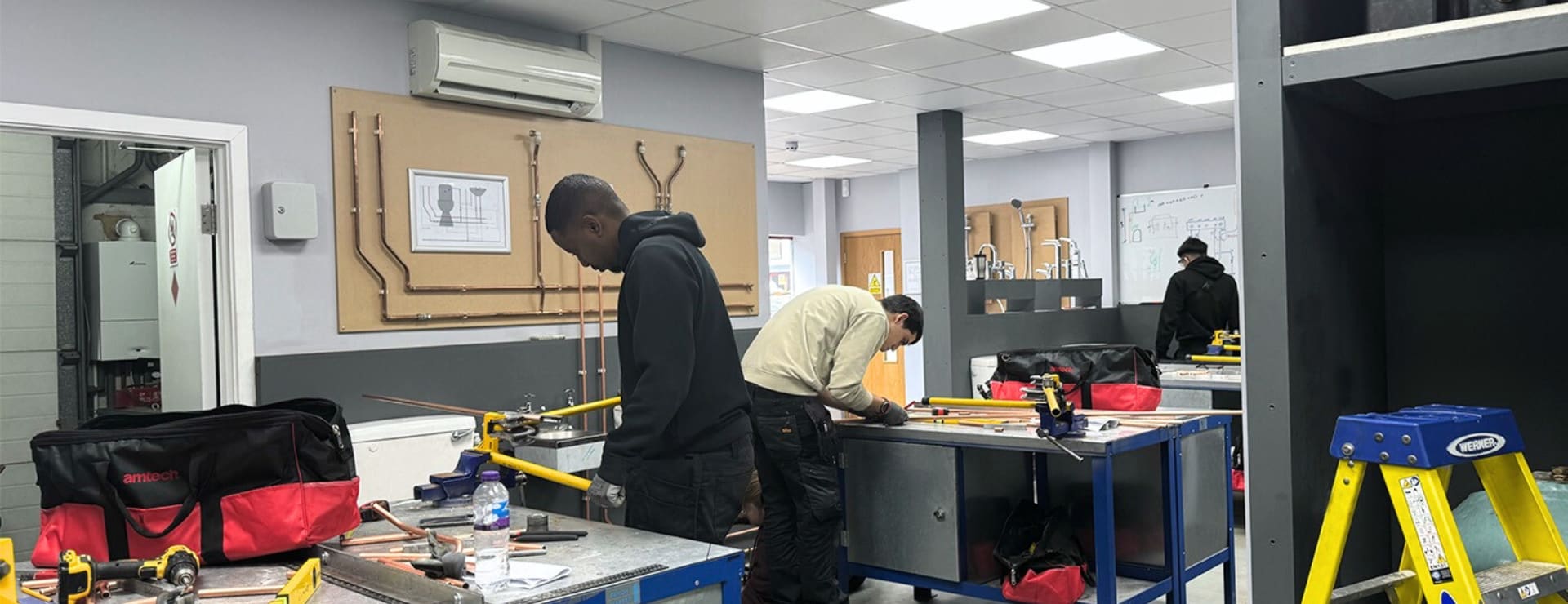 students retraining as plumbers