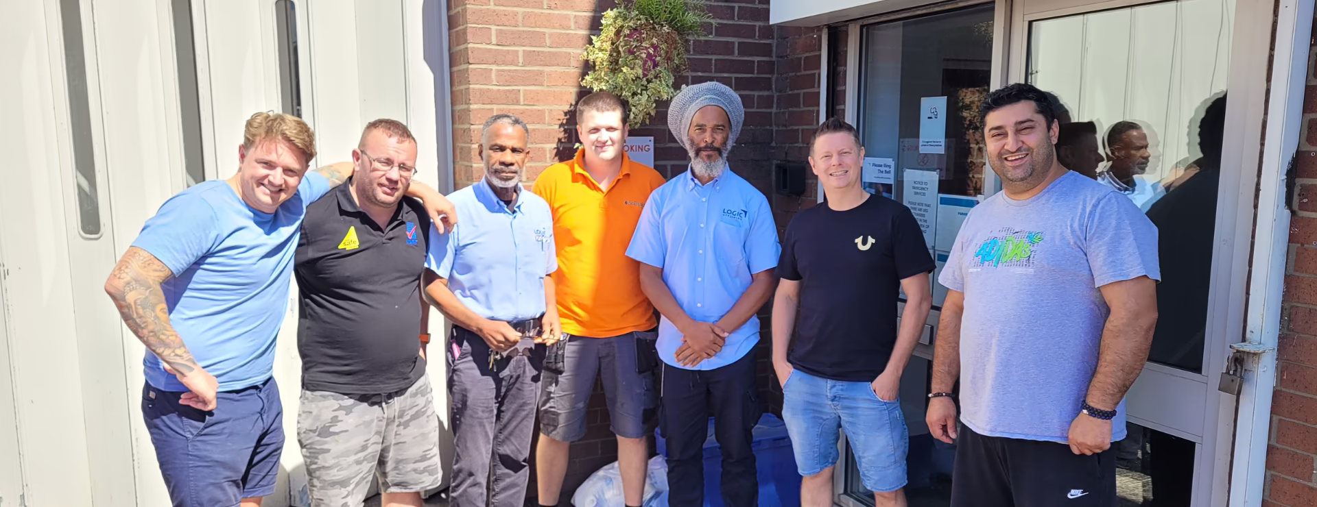 A Logic4training electrical class after completing their electrical training at the Basildon centre