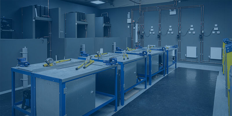 empty plumbing workshop