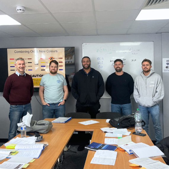 A Logic4training PAT testing class after completing their course