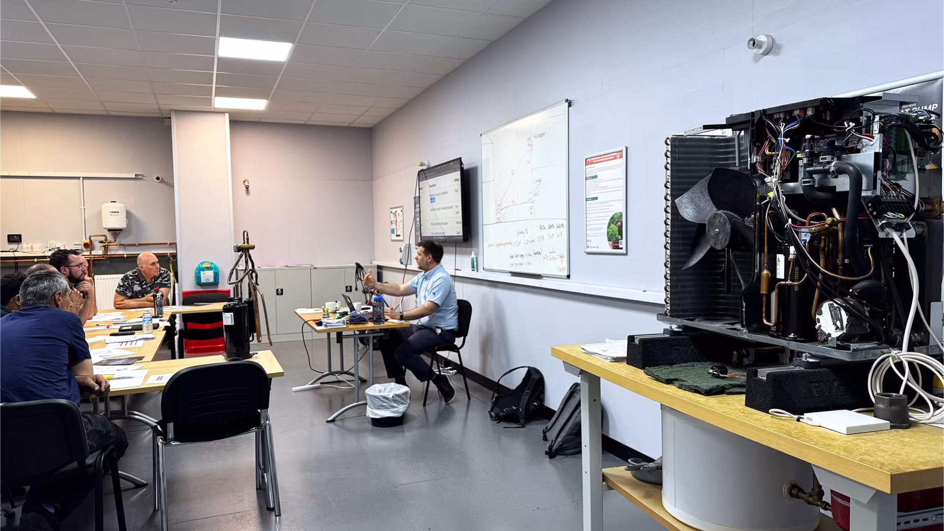 A Logic4training air source heat pump class