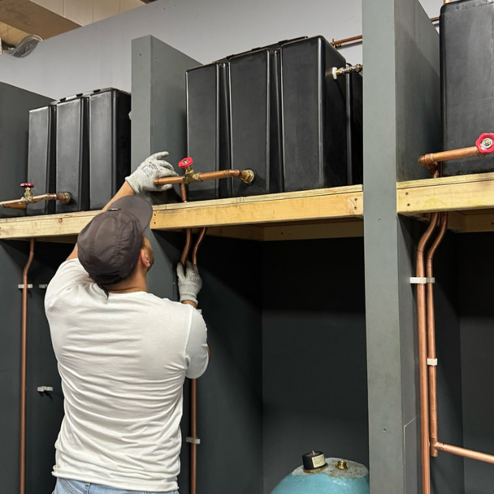 A Logic4training plumbing candidate training to meet the requirements for the water regulations course