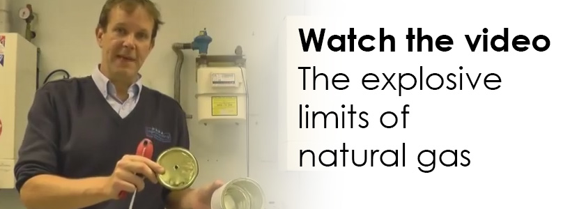 The explosive limits of natural gas