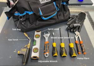 Plumbing Students tool bag essentials