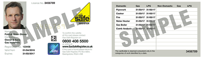 gas safe id