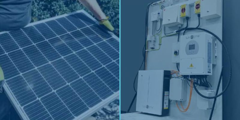 solar pv panel and battery storage