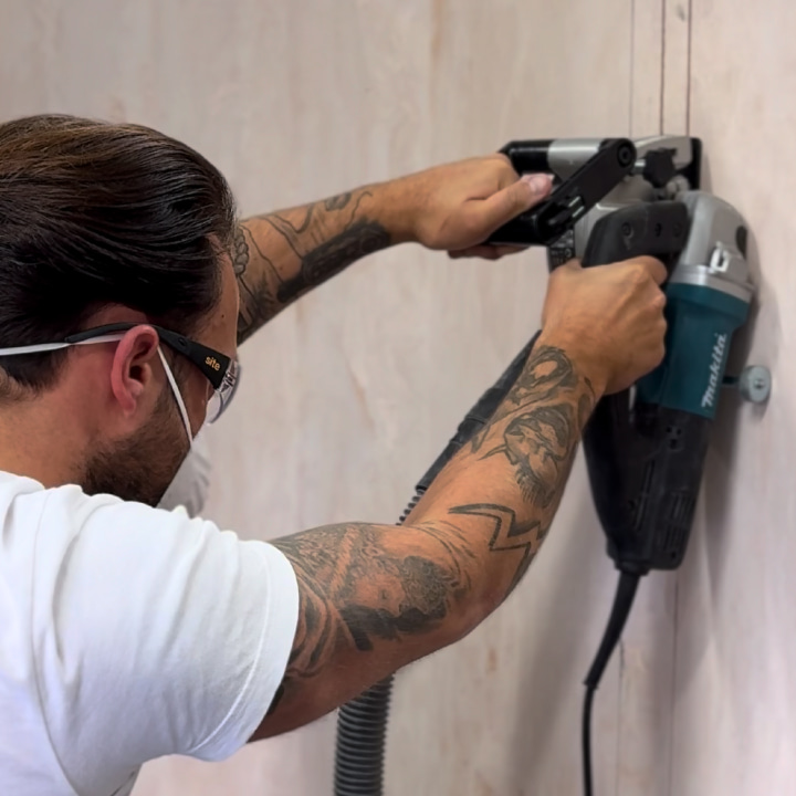 Essential site skills student chasing a wall