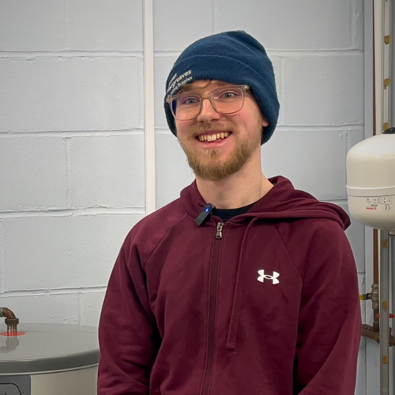 man smiling after giving gas course testimonial