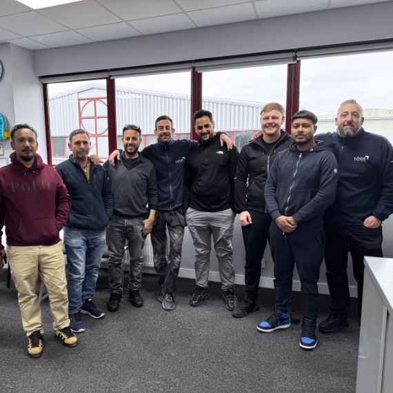 A Logic4training NVQ Level 2 Plumbing class after their course
