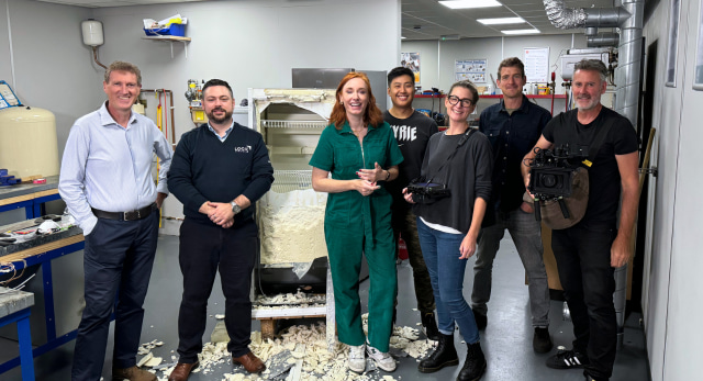 Logic4training, Hannah Fry and the BBC after a day of filming