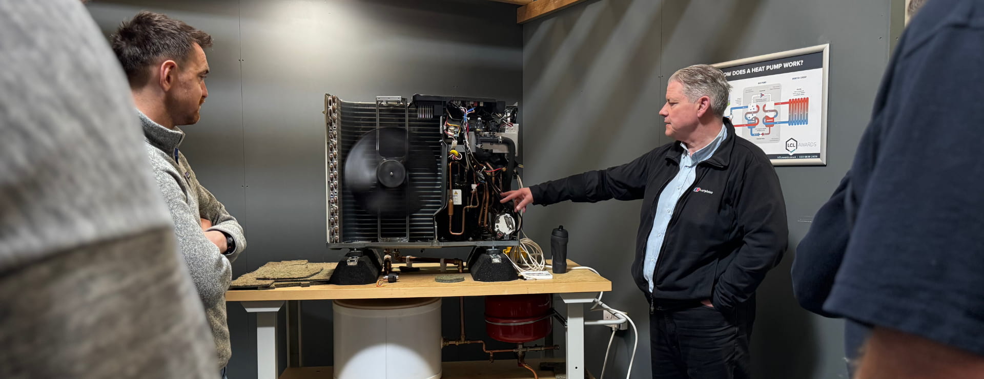 air source heat pump training at Logic4training, an LCL Awards approved training centre