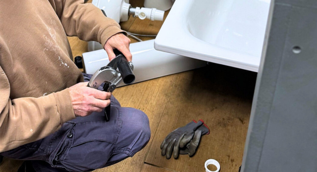 A career changer learning how to become a plumber