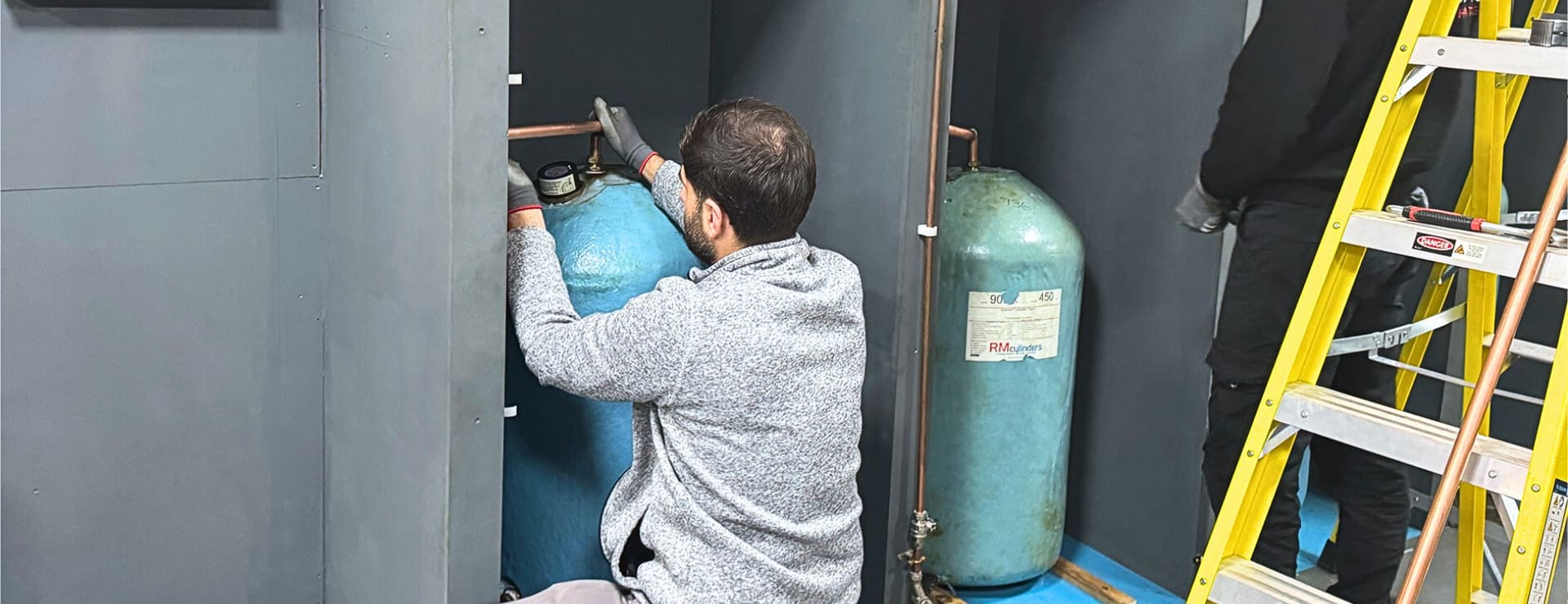 a career changer retraining to become a gas engineer