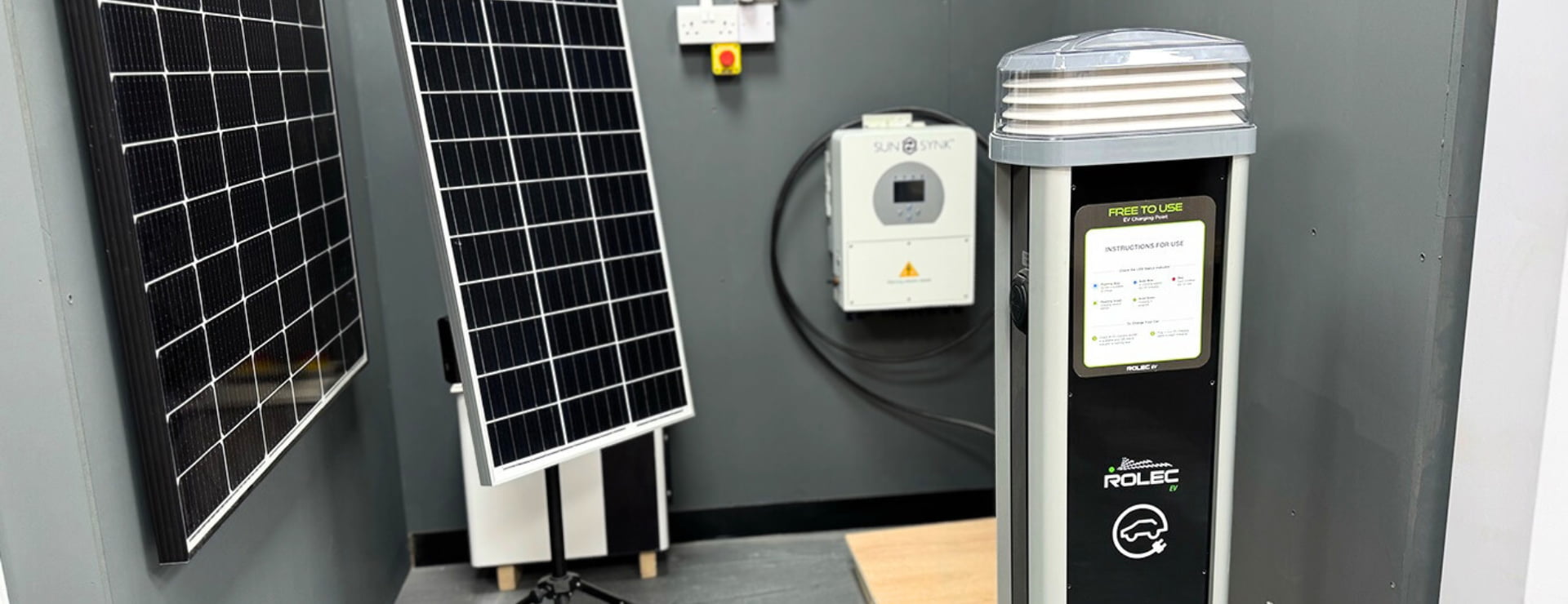 one of Logic4training's ev, solar and battery storage rigs