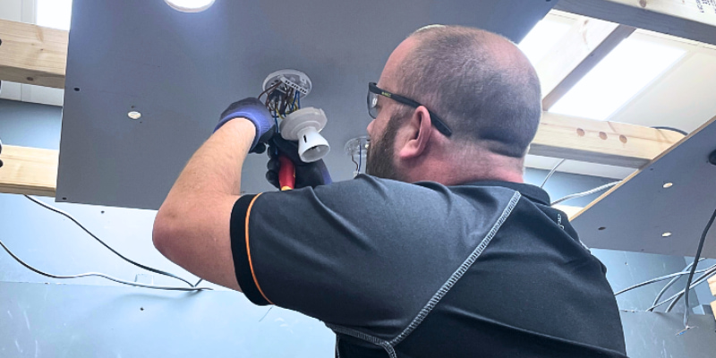 City & Guilds 2365 Level 3 Electrical Diploma student working towards completing the qualification