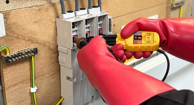 Electrical work being carried out to the Building Safety Regulator standards