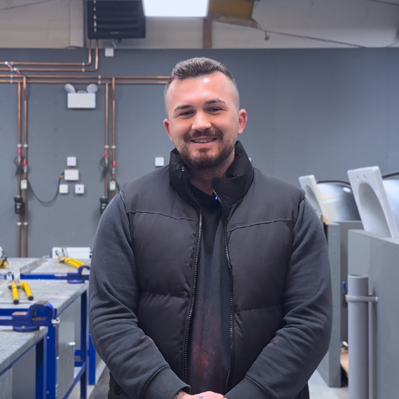 A Logic4training Level 2 Plumbing Diploma student