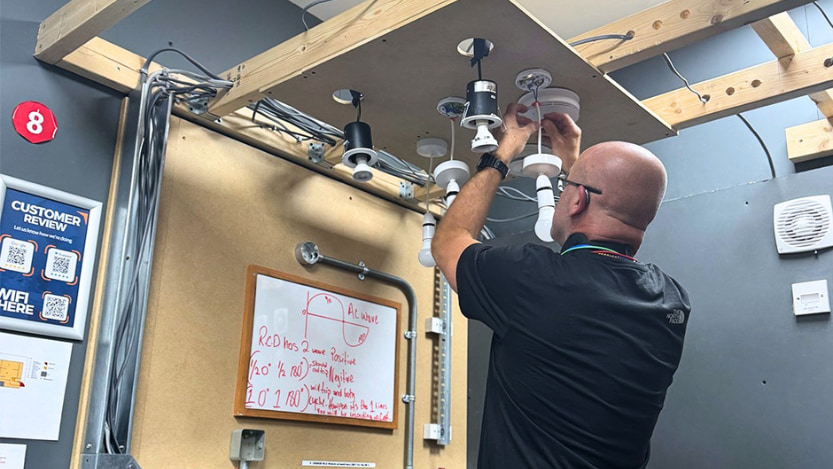 A Logic4training electrical student completing their Level 2 Electrical Installation Diploma