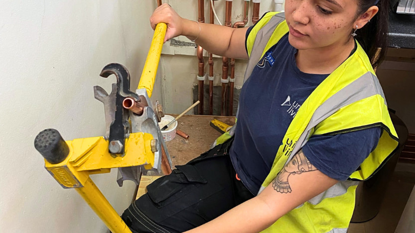 A Logic4training plumbing candidate that is now working in the industry