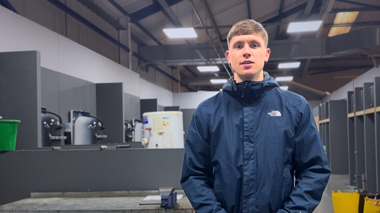 Logic4training level 2 plumbing diploma candidate, Zach, giving his course testimonial