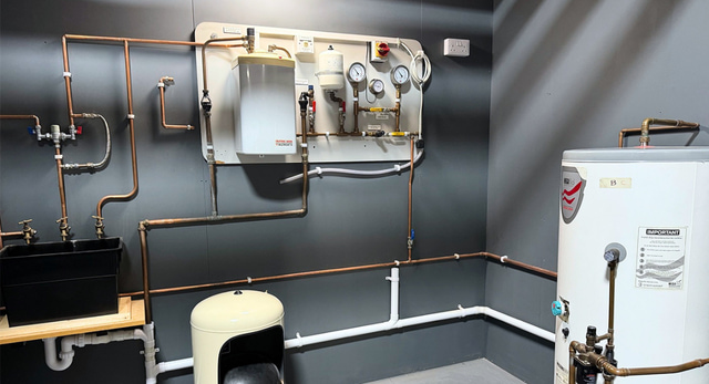 A G3 unvented hot water systems rig