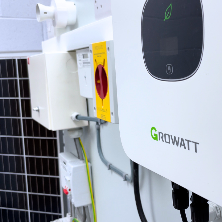 A Solar and battery storage rig used in Logic4training's renewable training courses