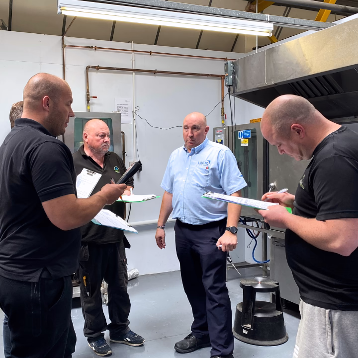 A commercial gas catering class in a logic4training workshop training