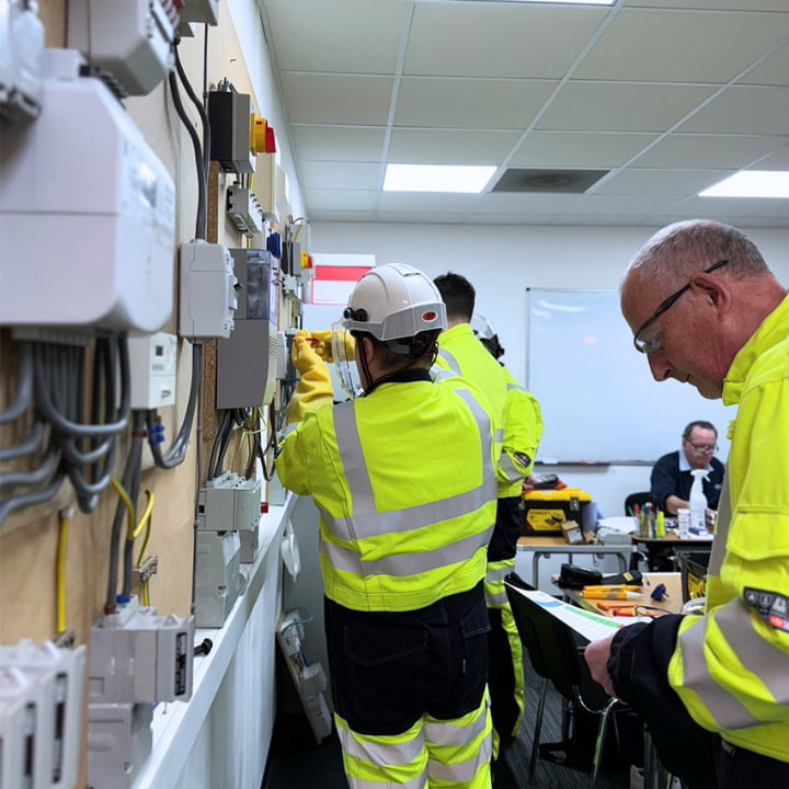 A group of We Power Your Car engineers completing their SIP training course