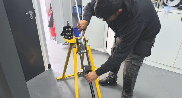 A 2357 NVQ candidate working towards gaining their electrical qualification